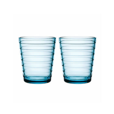 Aino Aalto Light Blue Tumblers Set of 2 (7.75 oz.) - Home Decors Gifts online | Fragrance, Drinkware, Kitchenware & more - Fina Tavola