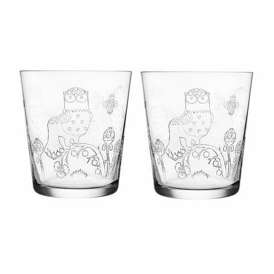 Taika Etched Glass Tumblers (Set of 2) - Home Decors Gifts online | Fragrance, Drinkware, Kitchenware & more - Fina Tavola
