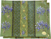 Lavender Green Reversible Placemats | Set of 4 | Easy Care Coated Cotton