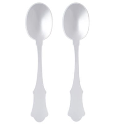 Old Fashion White Serving Spoon Set - Home Decors Gifts online | Fragrance, Drinkware, Kitchenware & more - Fina Tavola