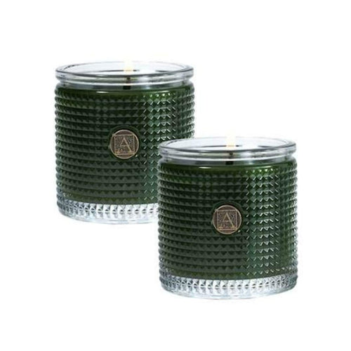 Smell of Tree Textured Glass Scented Jar Candle - Set of 2 - Home Decors Gifts online | Fragrance, Drinkware, Kitchenware & more - Fina Tavola