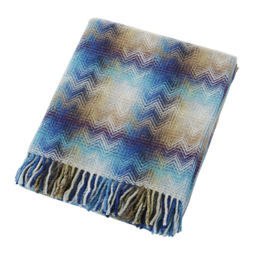 Missoni Montgomery Blue Throw 170 - Home Decors Gifts online | Fragrance, Drinkware, Kitchenware & more - Fina Tavola