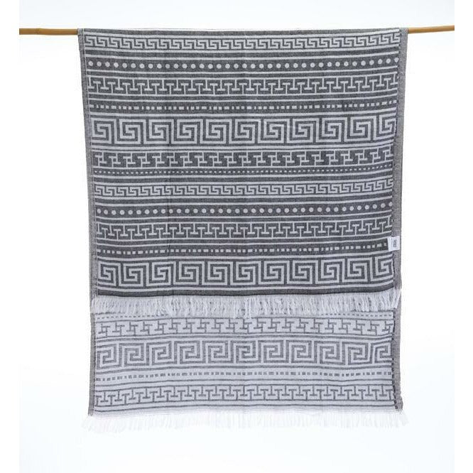 Black Aztec Turkish Towel - Home Decors Gifts online | Fragrance, Drinkware, Kitchenware & more - Fina Tavola