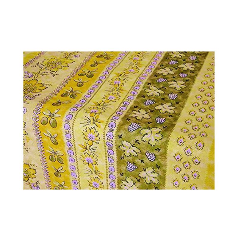 Monaco Yellow-Green Coated Cotton Tablecloth 60” x 96” - Home Decors Gifts online | Fragrance, Drinkware, Kitchenware & more - Fina Tavola