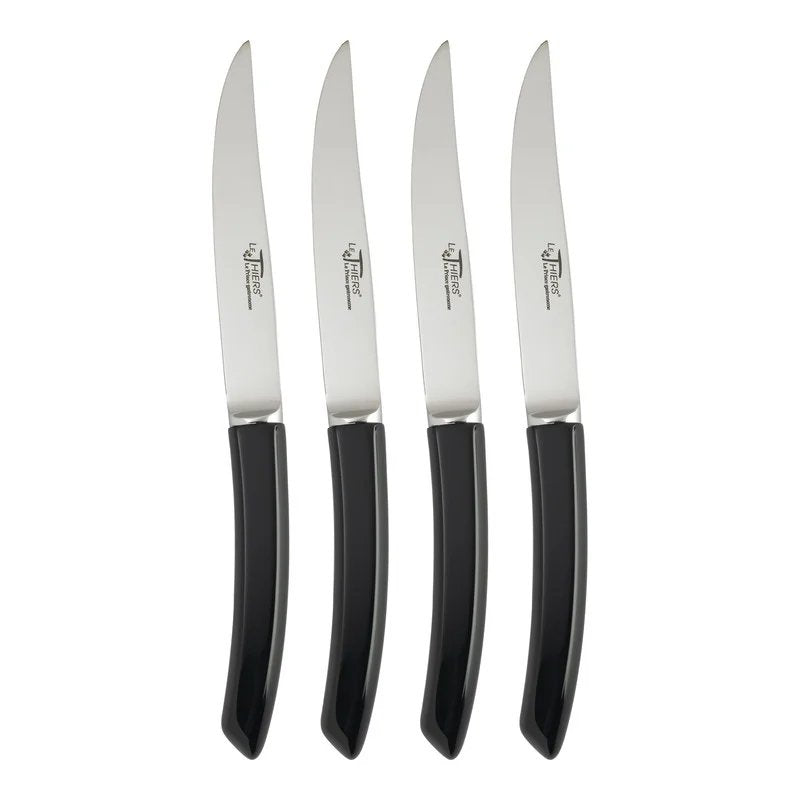 Au Nain Le Thiers Steak Knives with Black Handles | Set of 4