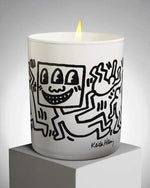 Keith Haring White & Black Scented Candle by Ligne Blanche 140g