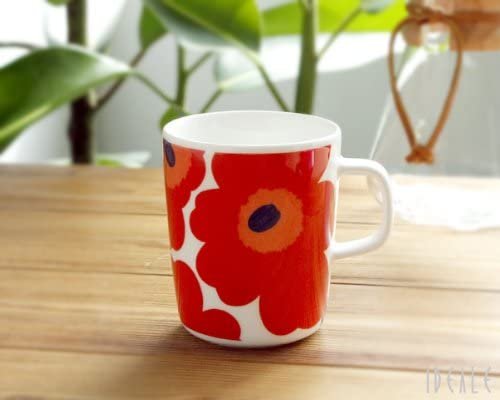 Unikko Stoneware Flower Mug | Red