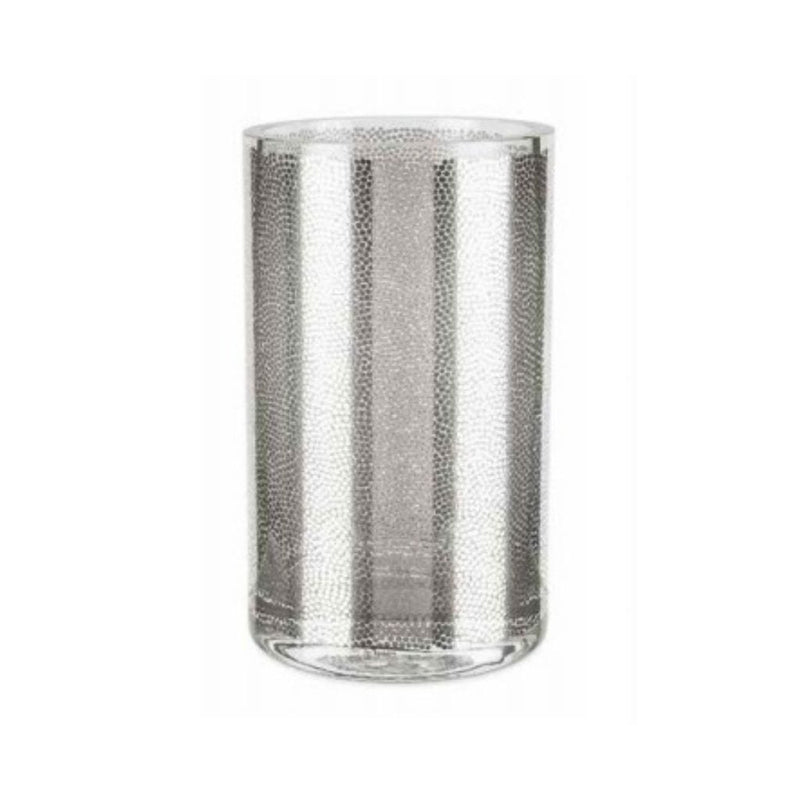 Vase Dottino Silver Decorated Glass Vase - Home Decors Gifts online | Fragrance, Drinkware, Kitchenware & more - Fina Tavola
