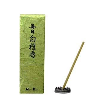 Nippon Kodo Mainichi Byakudan Sandalwood 24 Sticks with Incense Holder - Home Decors Gifts online | Fragrance, Drinkware, Kitchenware & more - Fina Tavola