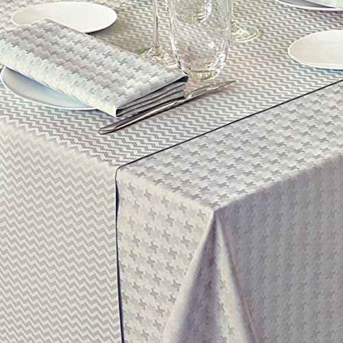 Garnier-Thiebaut Tablecloth De Poule Gris Brise 69" Square - Home Decors Gifts online | Fragrance, Drinkware, Kitchenware & more - Fina Tavola