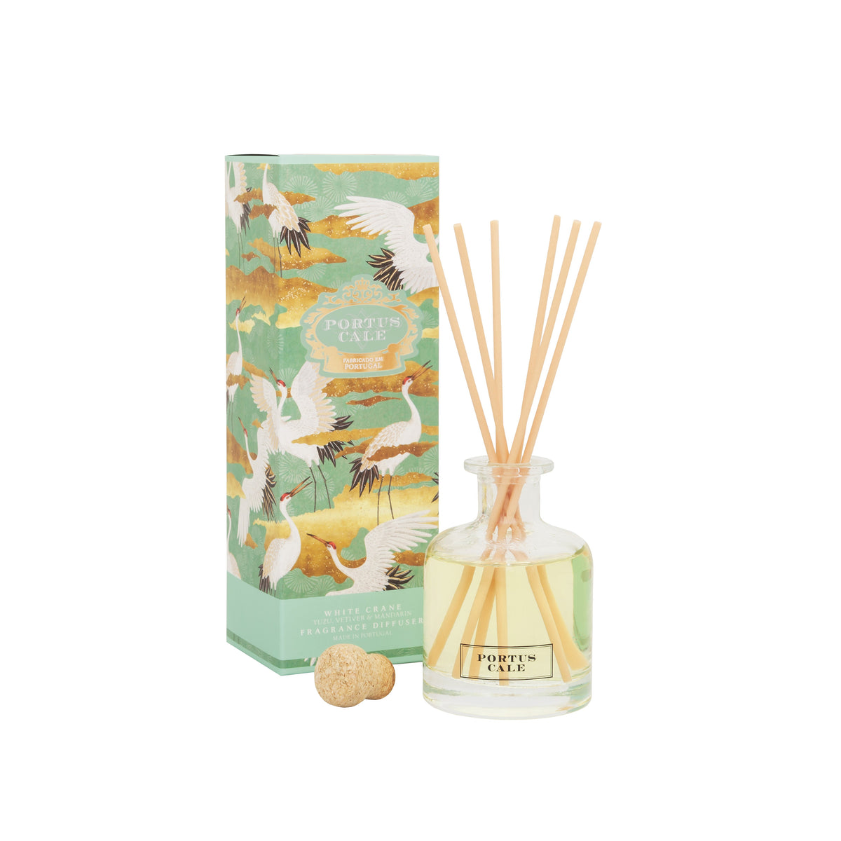 Portus Cale White Crane Reed Diffuser | 100ml | Yuzu, Vetiver & Mandarin