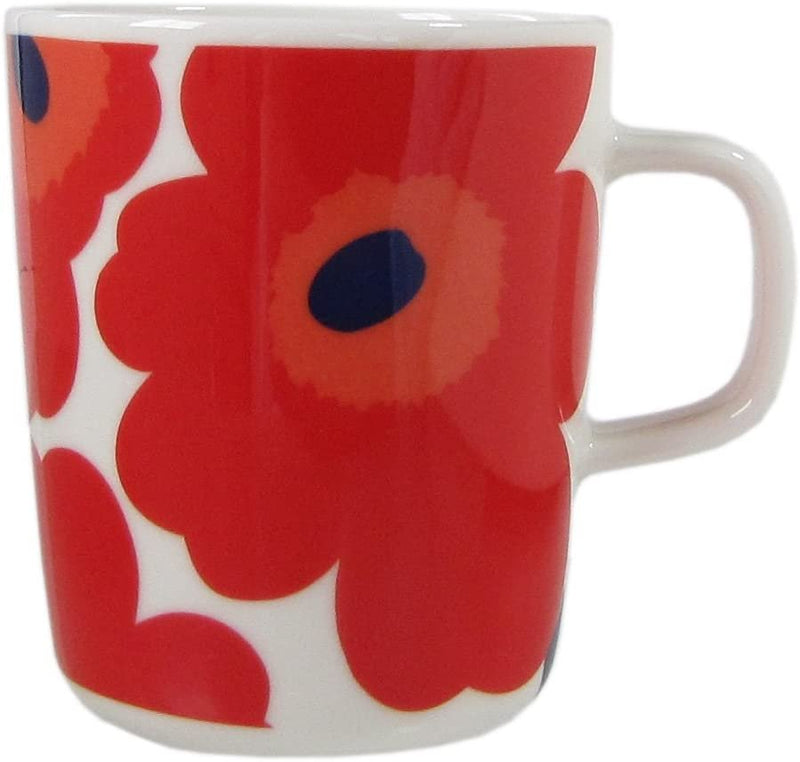 Unikko Stoneware Flower Mug | Red