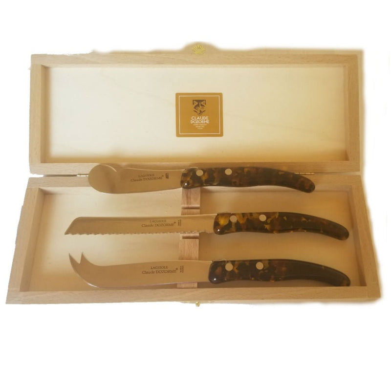 Laguiole Berlingot Breakfast Knives Tortoise (Set of 3) - Home Decors Gifts online | Fragrance, Drinkware, Kitchenware & more - Fina Tavola