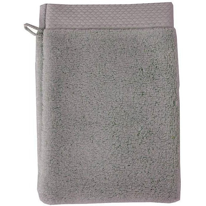 Garnier Thiebaut Set of 2, Luxuriously Soft Cotton European Shower Wash Mitts Pewter - Home Decors Gifts online | Fragrance, Drinkware, Kitchenware & more - Fina Tavola