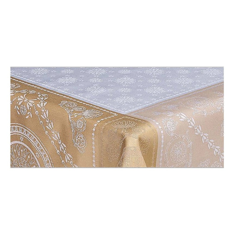 Garnier-Thiebaut Tablecloth Imperatrice Gold 68" Square - Home Decors Gifts online | Fragrance, Drinkware, Kitchenware & more - Fina Tavola