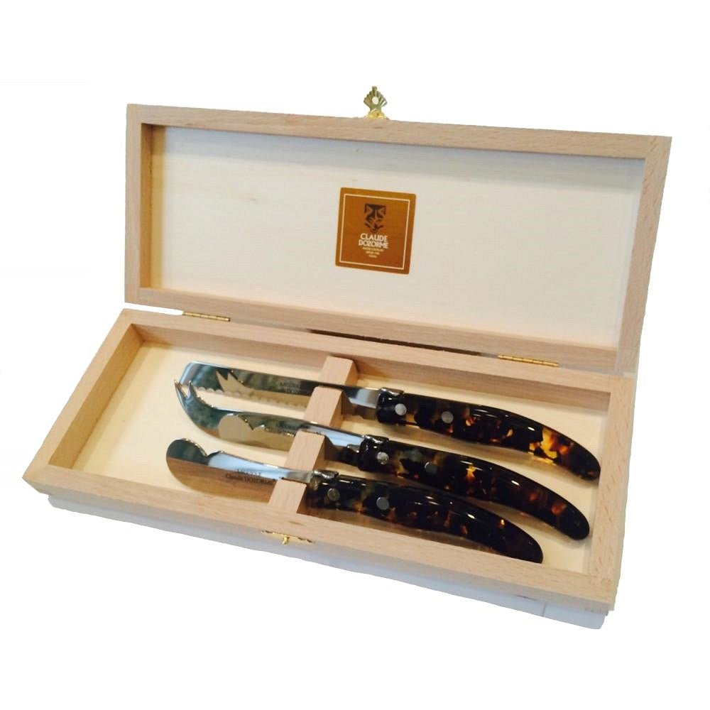 Laguiole Berlingot Breakfast Knives Tortoise (Set of 3) - Home Decors Gifts online | Fragrance, Drinkware, Kitchenware & more - Fina Tavola