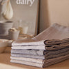 Casafina Emilia Collection Cloth Napkin in Linen & Cotton | Seed Grey