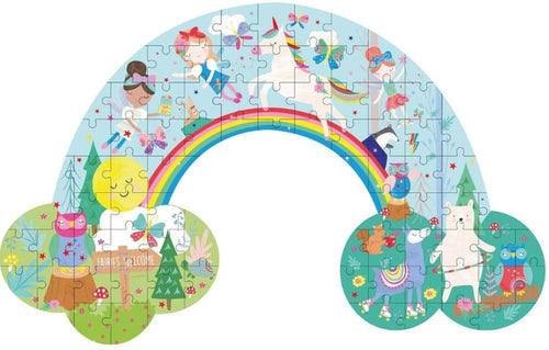Floss & Rock Rainbow Fairy Shaped Puzzle | 80 Piece Set
