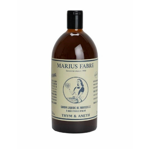 Marius Fabre Thyme & Dill Savon De Marseille Liquid Soap Refill - Home Decors Gifts online | Fragrance, Drinkware, Kitchenware & more - Fina Tavola