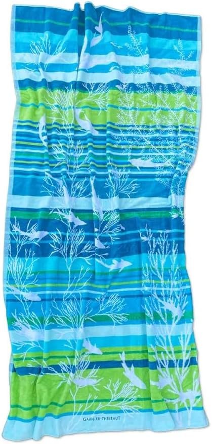 Garnier Thiebaut Indian Ocean Aqua Beach Towel | 39" x 71"