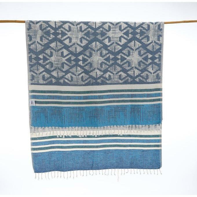 Blue Arrow Turkish Towel - Home Decors Gifts online | Fragrance, Drinkware, Kitchenware & more - Fina Tavola