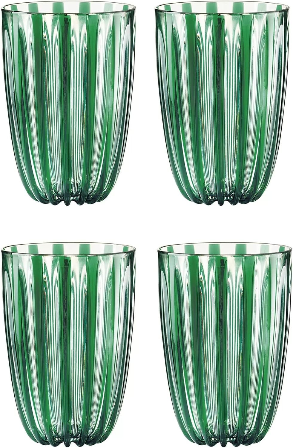 Dolcevita Outdoor Tall Tumblers | Set of 4 | Green Emerald