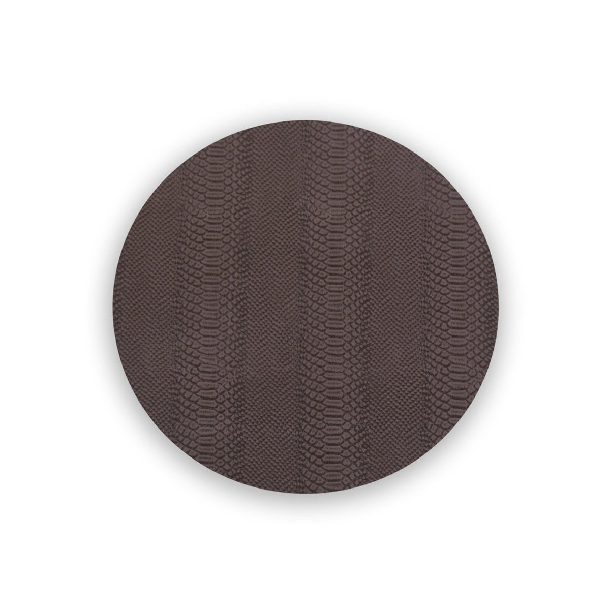 VIDA Croc Reversible Round Placemats | Set of 4 | Pink & Brown