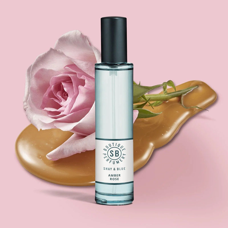 Shay and Blue Amber Rose Fragrance Eau de Parfum Spray 0.3oz