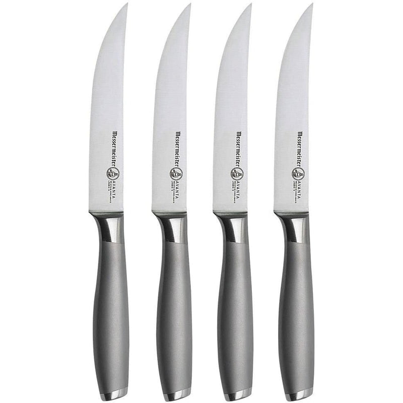 Messermeister Avanta Fine Edge Stainless Steak Knife 4 pc - Home Decors Gifts online | Fragrance, Drinkware, Kitchenware & more - Fina Tavola
