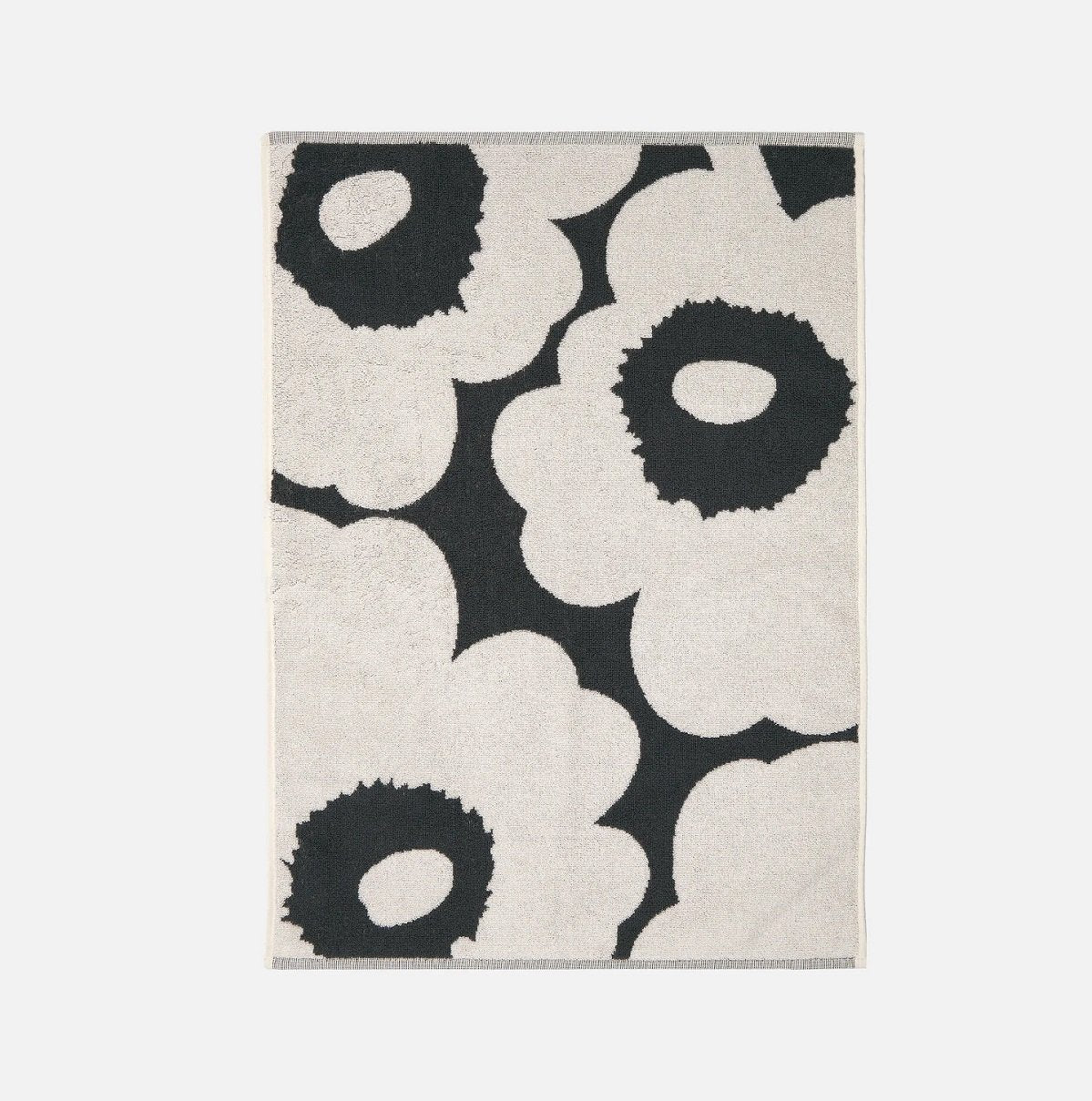 Marimekko Unikko Hand Towel | Charcoal & Off White