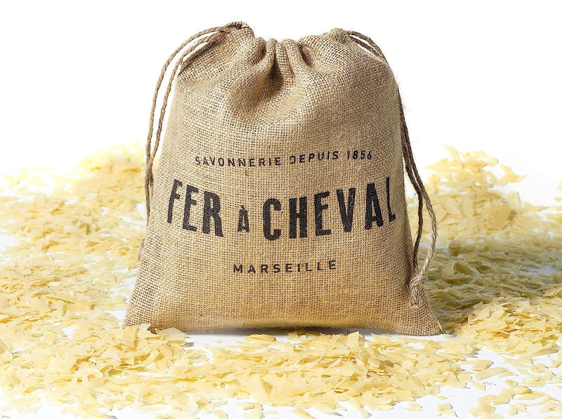Fer a Cheval, Marseille Soap Flakes for Laundry, Genuine Vegetable Hypoallergenic Unscented Laundry Soap, 750 g, No preservatives and No dyes, Ecological laundry soap