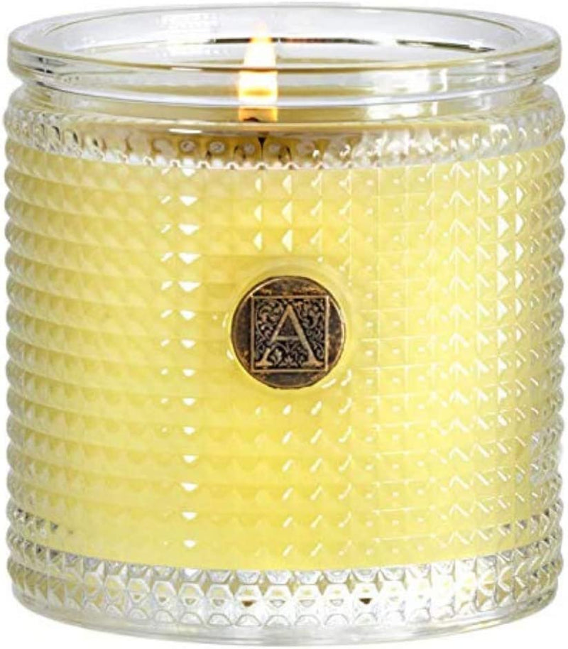 Scented Candle in Textured Glass | Sorbet