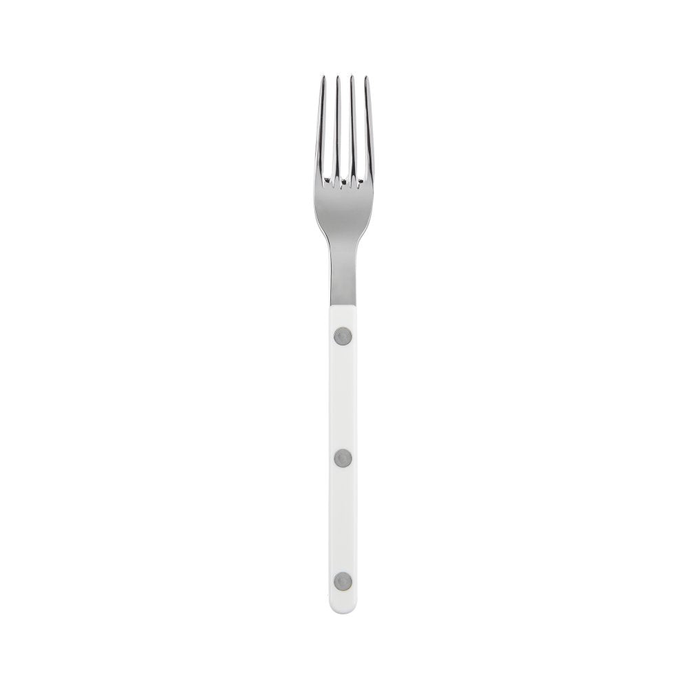 Bistrot Flatware Set 5 Piece Place Setting | Shiny White