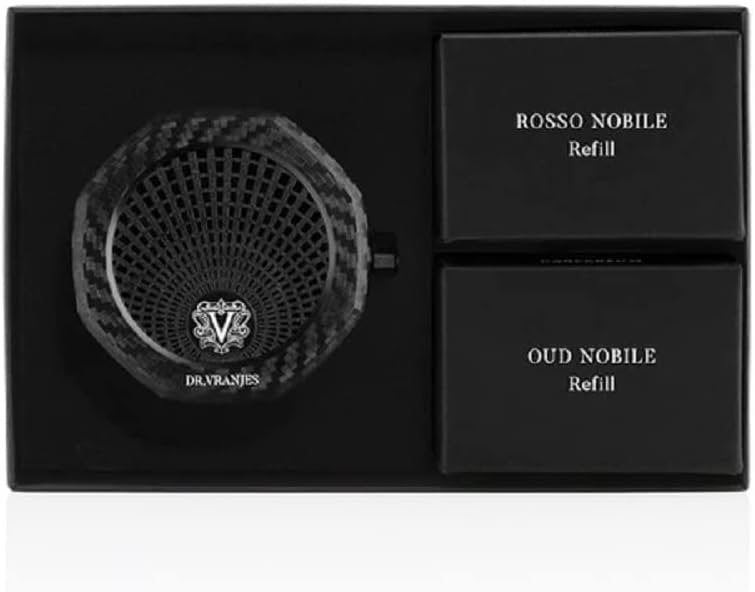 Rosso Nobile + Oud Nobile Carparfum Fragrance Diffuser with 2 Refills