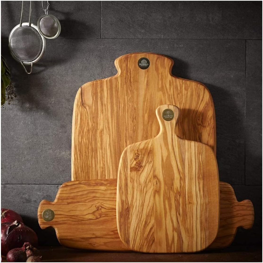 Berard Rancine Olivewood Handle Serving & Cutting Board | 11.4" x 7.8"