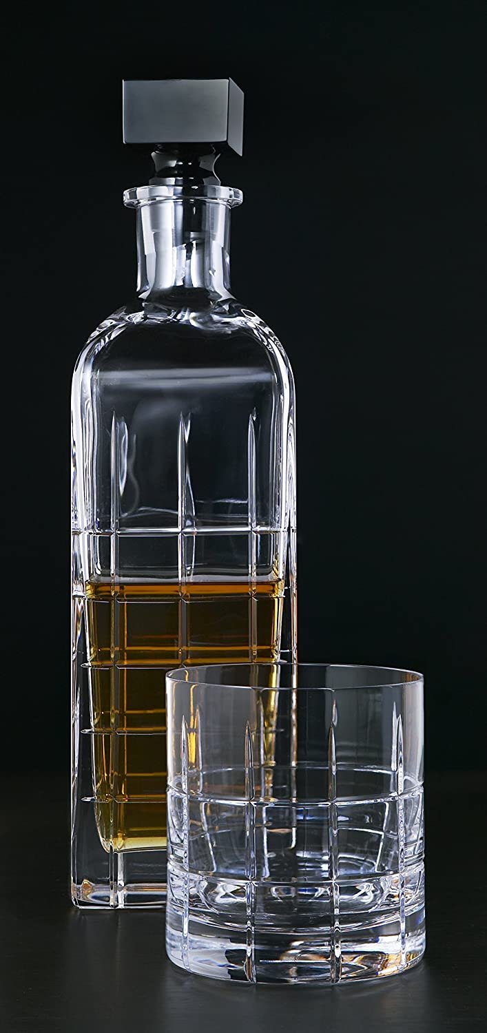 Orrefors Street Double Old Fashioned Crystal Glasses | Set of 2