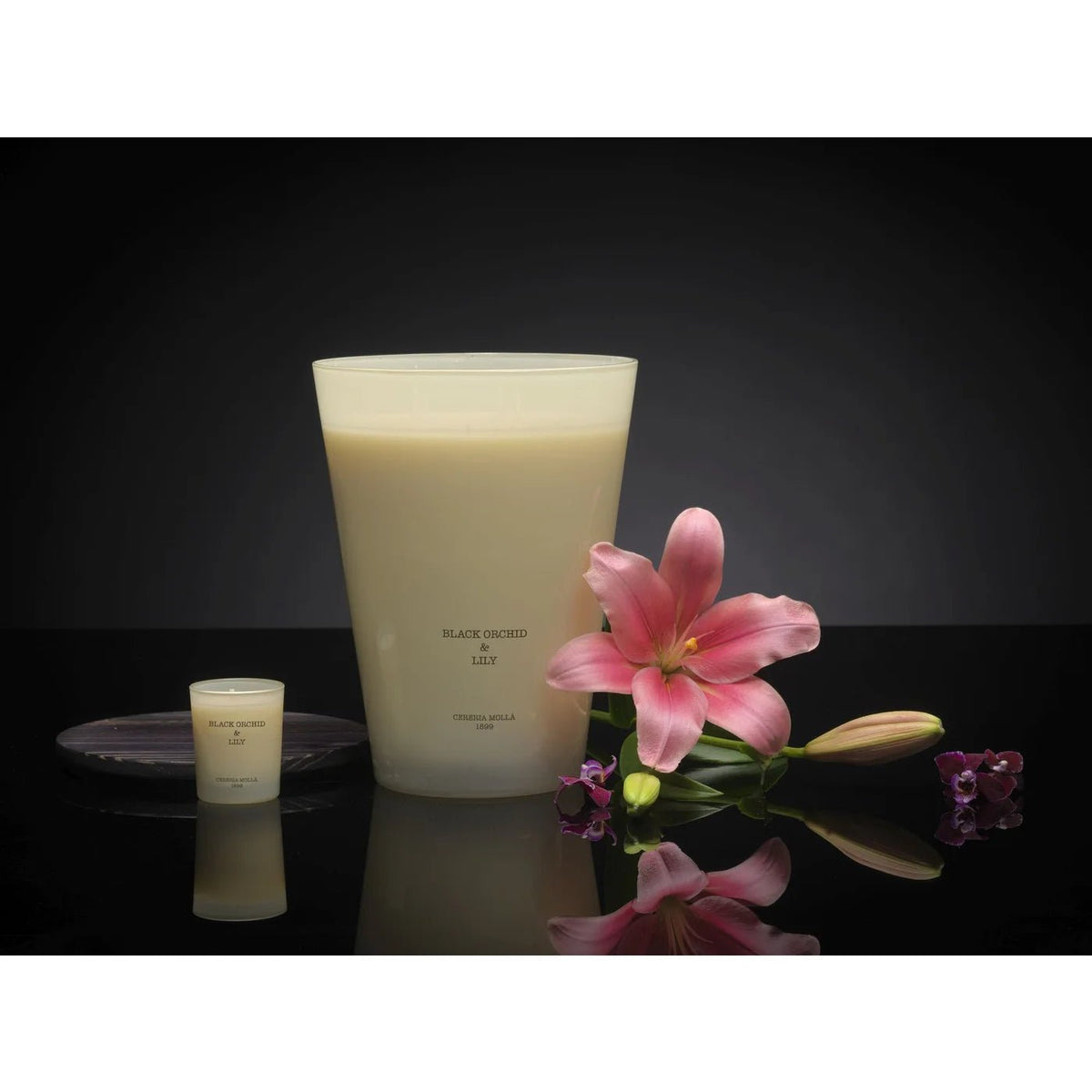 Cereria Molla Black Orchid & Lily Scented Candle 4 Wick XXL | 123oz