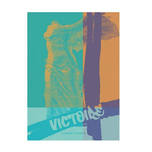 Louvre Victoria Turquoise Kitchen Towel 20" x 28" - Home Decors Gifts online | Fragrance, Drinkware, Kitchenware & more - Fina Tavola