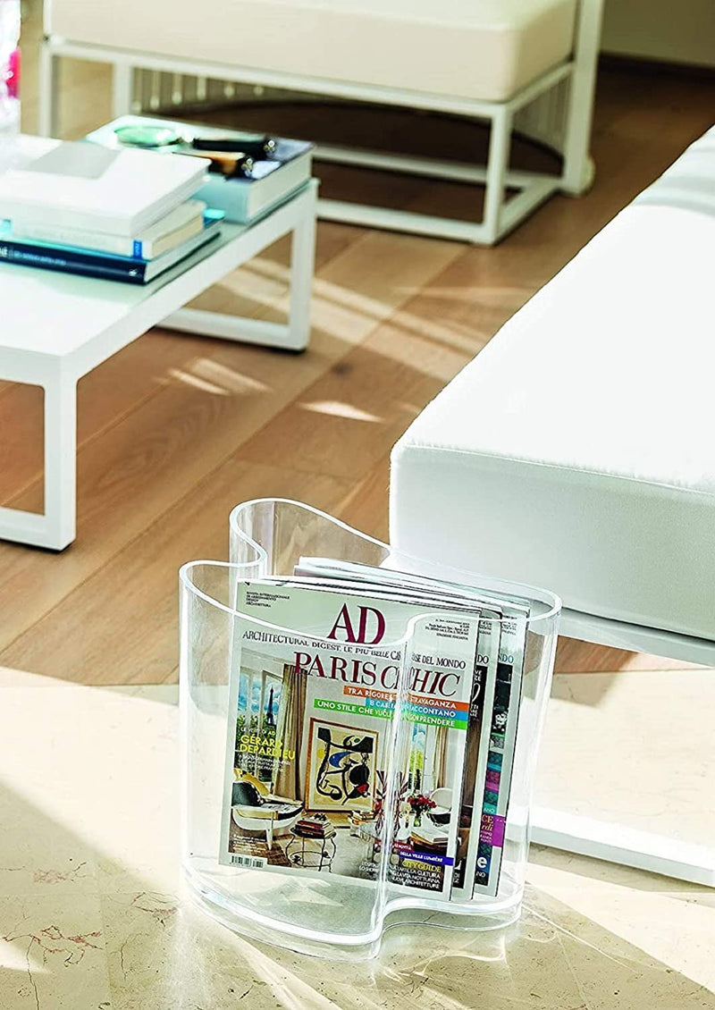 Guzzini Isola Decorative Vase/Magazine Rack Transparent