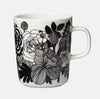 Siirtolapuutarha Stoneware Flower Mug | White & Black