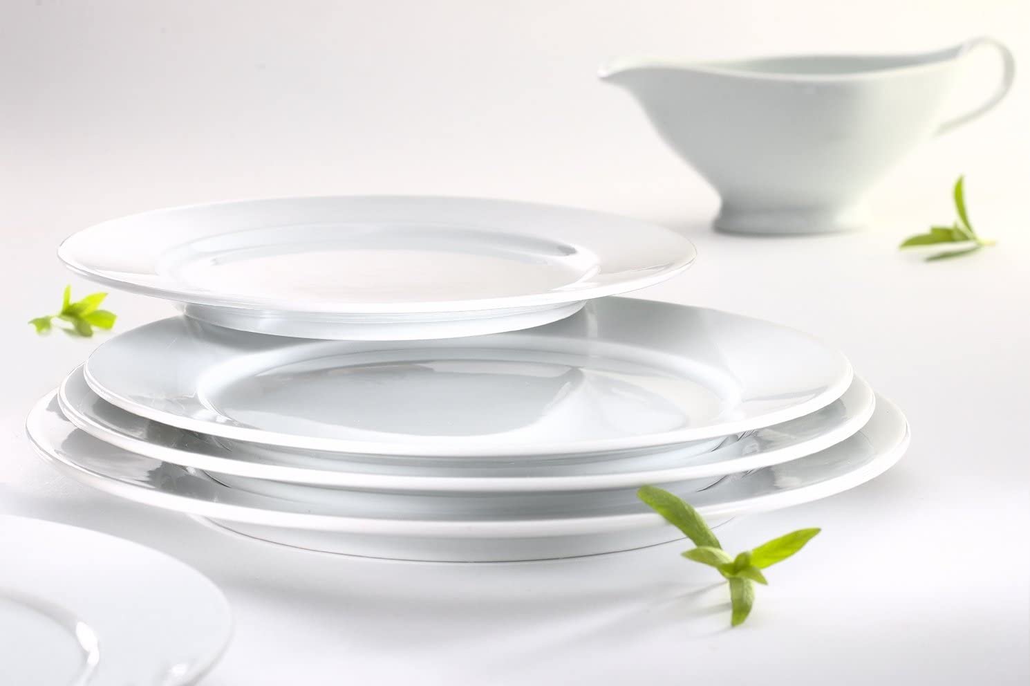 Pillivuyt Sancerre White Porcelain Dinner Plate - Thumbnail 2