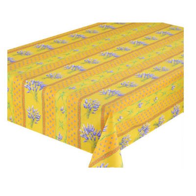 Lavender Yellow Coated Tablecloth (sizes available) - Home Decors Gifts online | Fragrance, Drinkware, Kitchenware & more - Fina Tavola