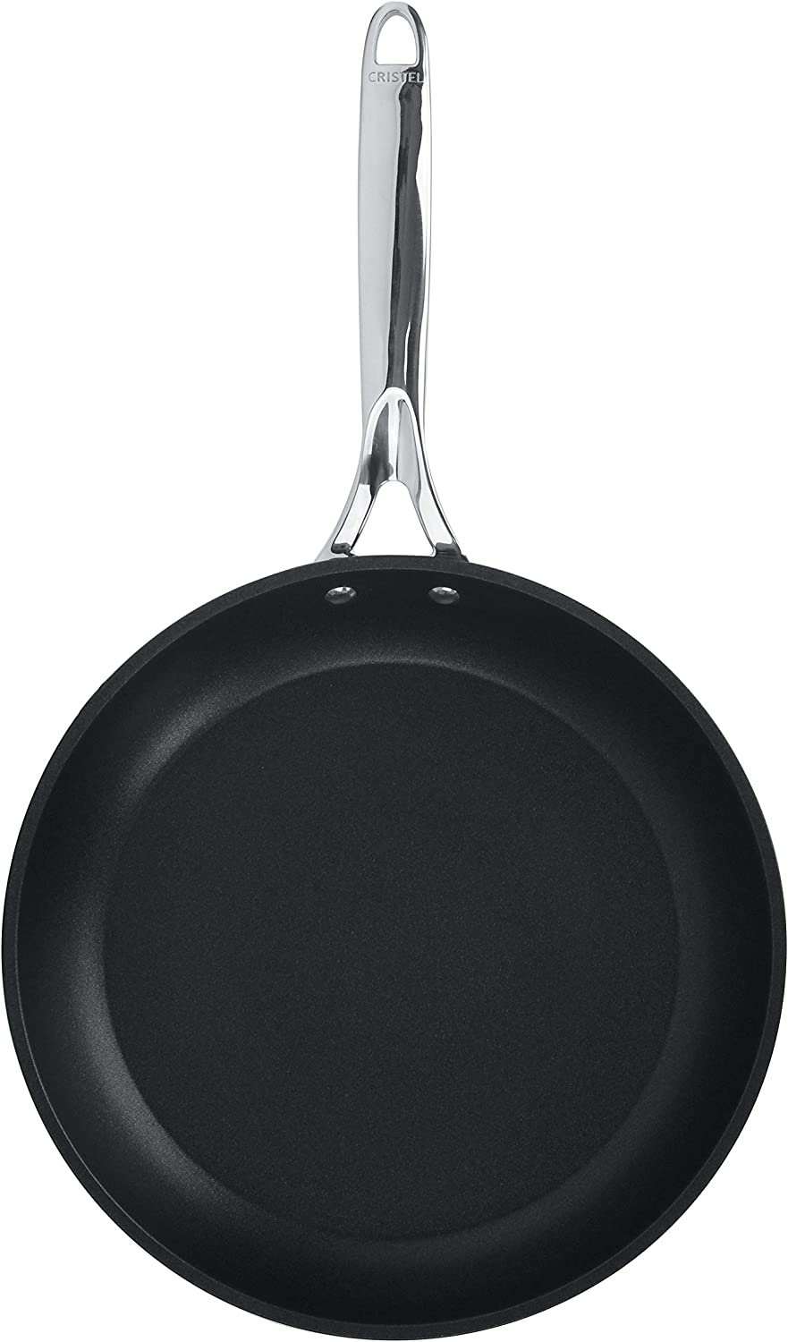 Stainless Chef's pan - Fixed Castel'Pro - Castel'Pro by CRISTEL fixed  handle, Frying pans - Cristel