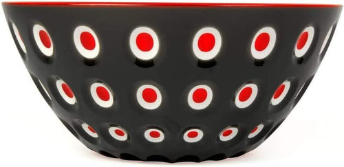 Guzzini, LE MURRINE Bowl Red/Black 7.8" diameter