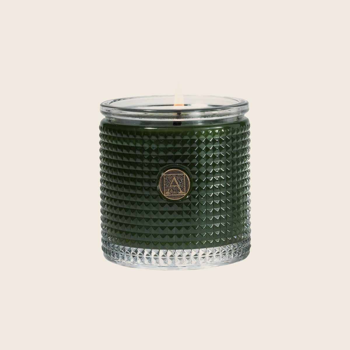 Aromatique Evergreen Textured Glass Scented Candle Duo