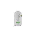 Mini Magnolia Rock & Pop White Vase | Small | Green Lips