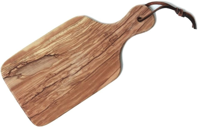 Berard French Olivewood Handcrafted Cutting Board with Handle | 10"