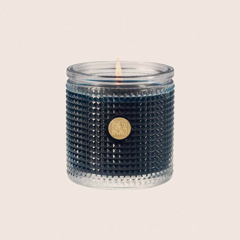 Scented Candle in Textured Glass | Smell of Winter
