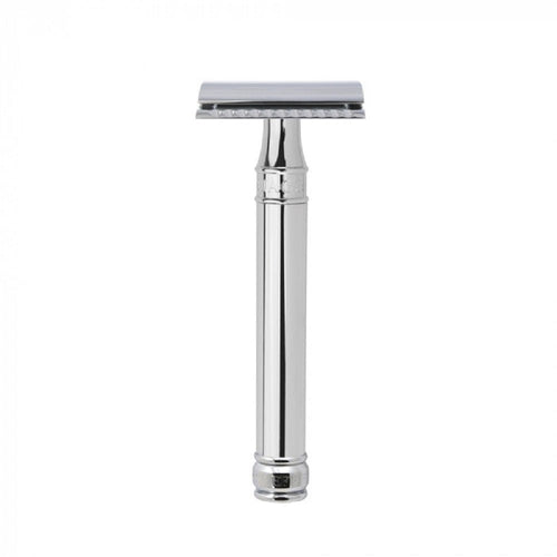 Edwin Jagger Double Edge Safety Razor - Long Chrome Plated Handle - Home Decors Gifts online | Fragrance, Drinkware, Kitchenware & more - Fina Tavola