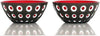 Le Murrine Small Serving Bowl | Black & Red | Set of 2